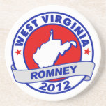 West Virginia Mitt Romney Drink Coasters
