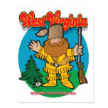 West Virginia mountain man poster