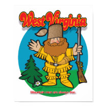 West Virginia mountain man poster posters