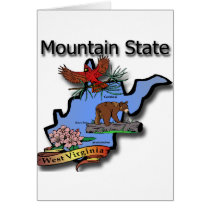 West Virginia Mountain State Cardinal Bear Rhodode