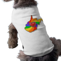 West Virginia Rainbow pet clothing