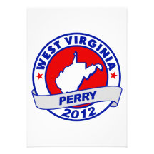 West Virginia Rick Perry Personalized Invitation