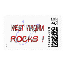 West Virginia ROCKS Postage