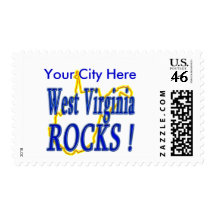 West Virginia Rocks ! Postage Stamps