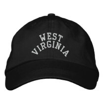 West Virginia State Embroidered embroidered hats