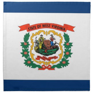 West Virginia State Flag American MoJo Napkin