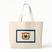 West Virginia State Flag Tote Bags
