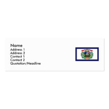 West Virginia State Flag Business Card