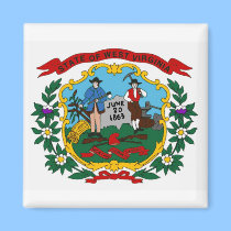 West Virginia State Flag Magnet