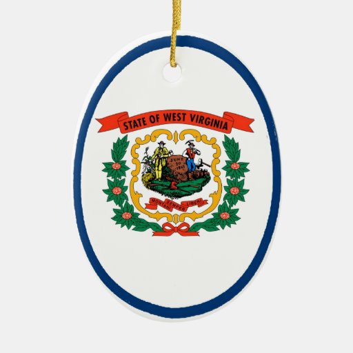 west virginia state flag double sided oval ceramic west virginia state flag double sided oval ceramic
