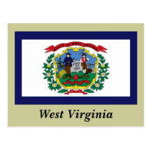 West Virginia State Flag Post Cards