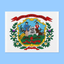 West Virginia State Flag Postcard by deesbasenjis West Virginia State Flag Postcard