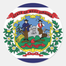 West Virginia State Flag Sticker
