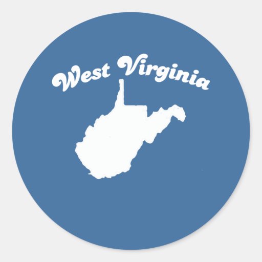 WEST VIRGINIA STATE MOTTO TSHIRT Tshirt Round Stickers