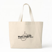 West Virginia State Slogan Tote Bags