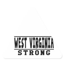 West Virginia Strong Designs Triangle Stickers