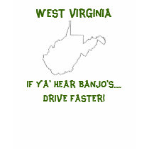 WEST VIRGINIA t-shirts