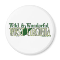 West Virginia Wild and Wonderful_2 magnets