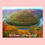 West Virginia Wild and Wonderful postcard postcards