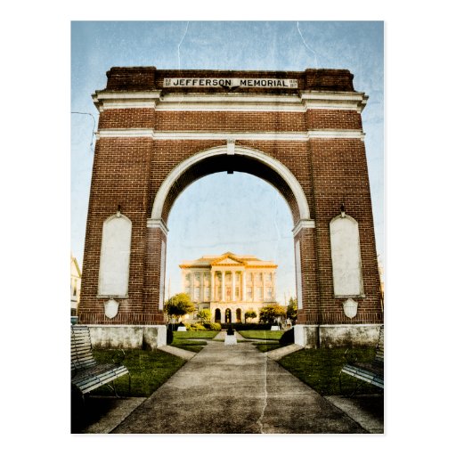 Westbank Jefferson Memorial in New Orleans Postcard Zazzle