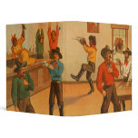 Western Americana bar scene shootout binders