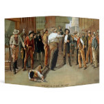 Western Americana cowboy bar fight binders
