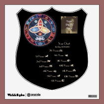 Western Astrology Wheel Natal Customizable wall decals