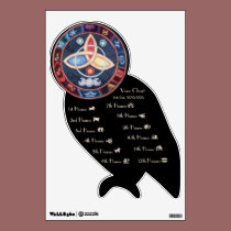 Western Astrology Wheel Natal Customizable wall decals
