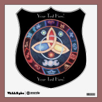 Western Astrology Wheel wall decals