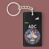 Western Astrology Wheel Sign Customizable key chains