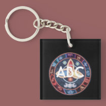 Western Astrology Wheel Sign Customizable key chains