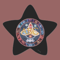 Western Astrology Wheel stickers