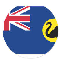 Western Australia, Australia Round Stickers