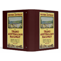 Western Australia by Trans-Australian Railway Vinyl Binder