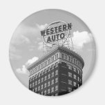Western Auto Half Cylinder Building Refrigerator Magnets