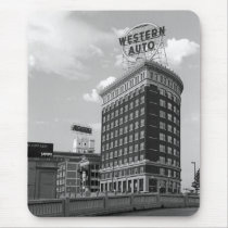 Western Auto Half Cylinder Building mousepads