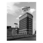 Western Auto Half Cylinder Building Post Card