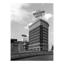 Western Auto Half Cylinder Building posters