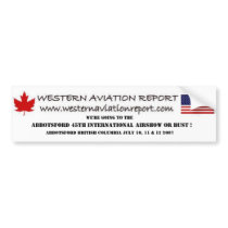 Western Aviation Report - Abbotsford 45th Internat bumper stickers