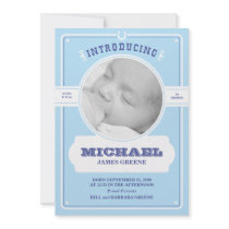 Western Baby Boy Announcement