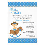 Western Baby on Rocking Horse Baby Shower Invitation