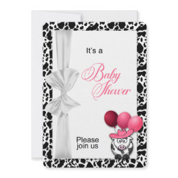 Western Baby Shower Invitation Baby Girl zazzle_invitation