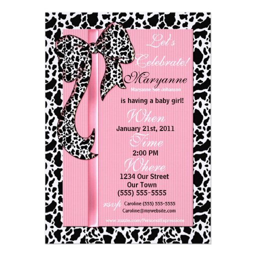 Western Baby Shower Invitation Baby Girl