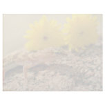 Western Banded Gecko and flowers flowers letterhead