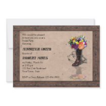 Western Barbed Wire Bridal Shower Invitation