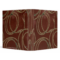 Western Barn Red Rustic Rope ~ Binder 1 Touch EZD