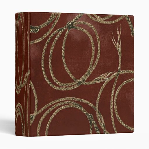 Western Barn Red Rustic Rope ~ Binder 1 Touch EZD