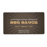 Western brown star burst kitchen sticker labels