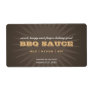 Western brown star burst kitchen sticker labels