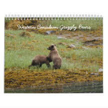 Western Canadian Grizzly Bears Calendar